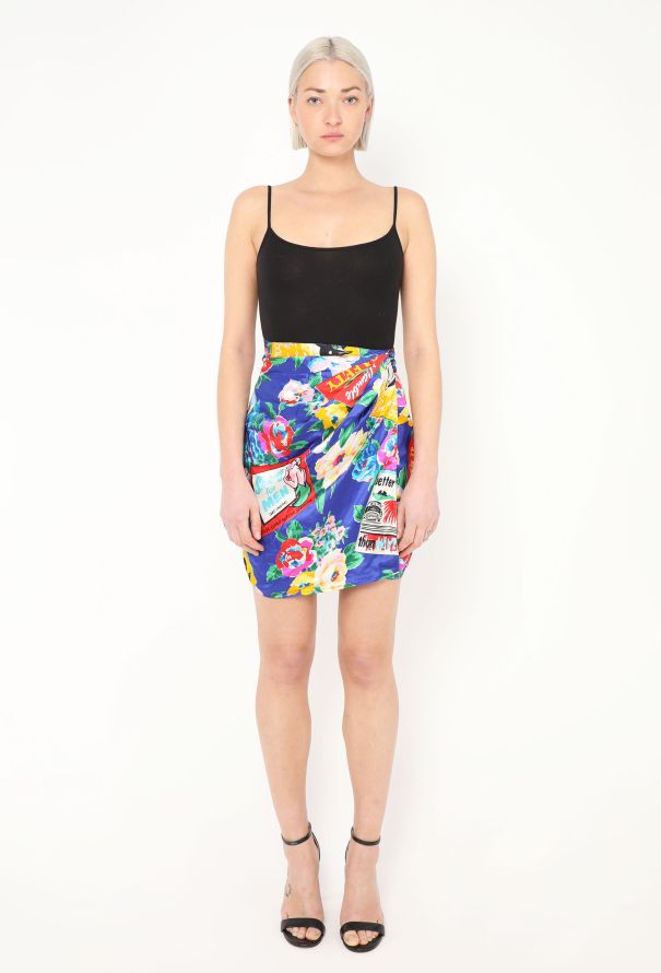 Emanuel Ungaro Vintage Ruched Silk Wrap Skirt - 2 Emanuel Ungaro Vintage Ruched Silk Wrap Skirt - 2