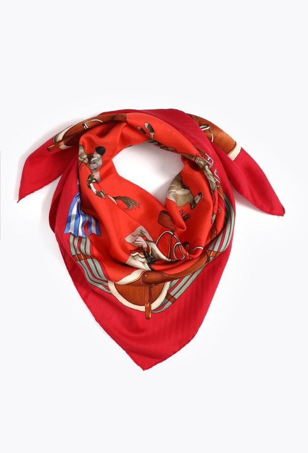 Hermès 1971 'Jumping' 90cm Silk Carré - 1