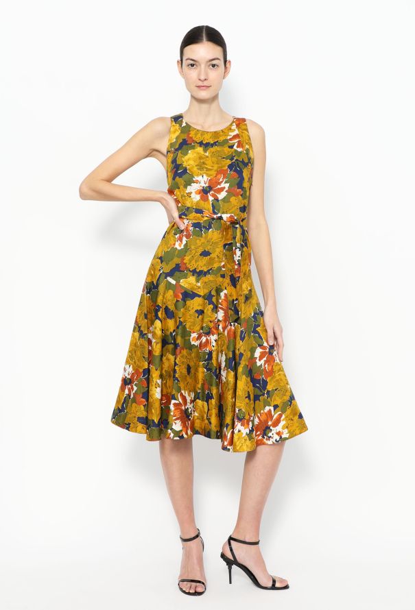 Exquisite Vintage Pierre Cardin '70s Belted Cotton Dress - 1