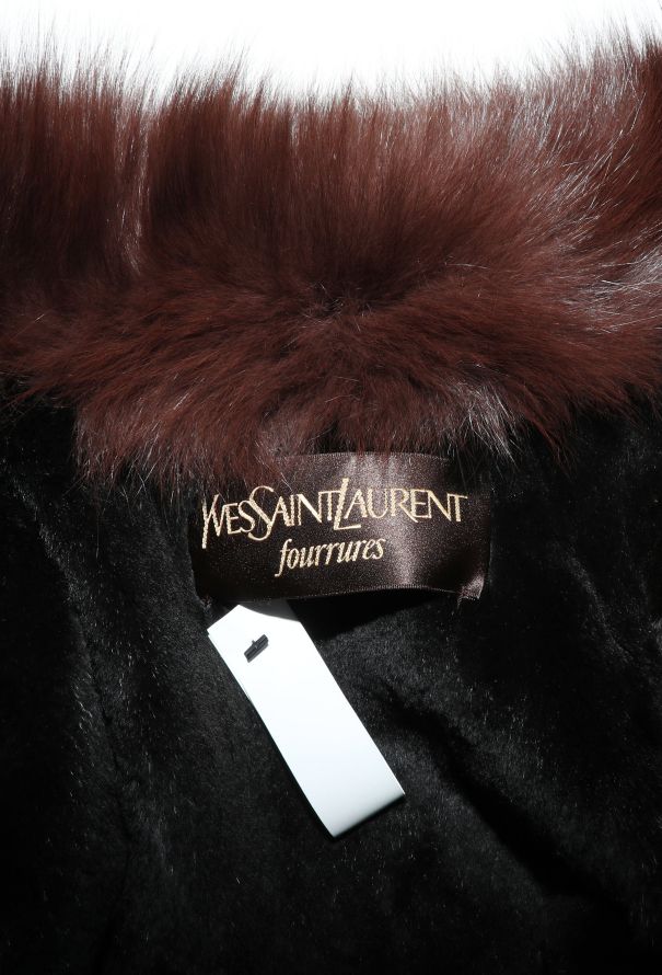 Saint Laurent '80s Tonal Shearling Coat-Lined Fur Coat - 6