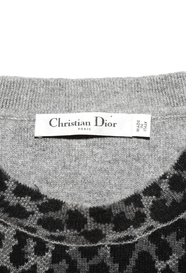 Dior 2021 Leopard Print Cashmere Sweater - 4
