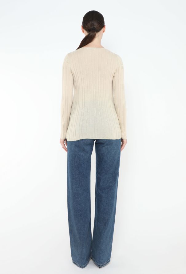 Prada '90s Ribbed Cashmere Cardigan - 3 Prada '90s Ribbed Cashmere Cardigan - 3