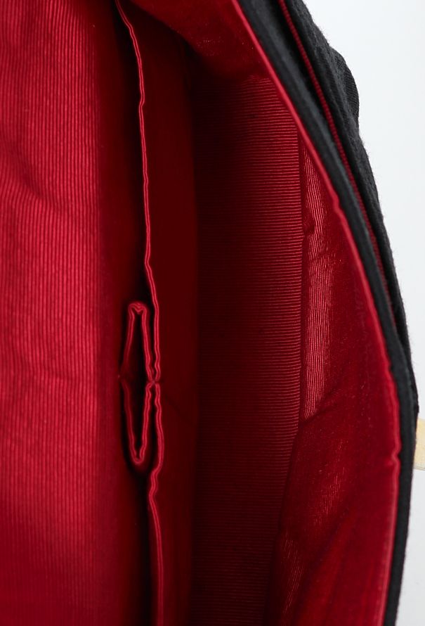 Chanel Black Jersey 2.55 Medium Flap Bag - 12