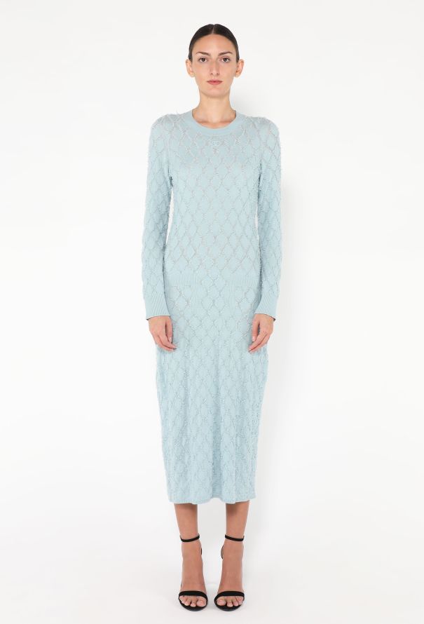 Chanel F/W 2024 Cashmere Knit Sheath Dress - 4