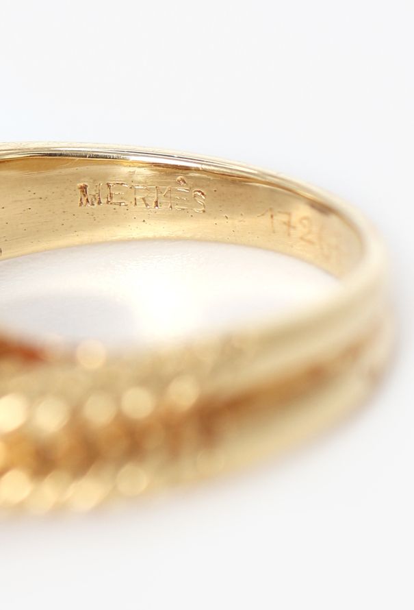Hermès 18k Yellow Gold Audierne Ring - 5 Hermès 18k Yellow Gold Audierne Ring - 5