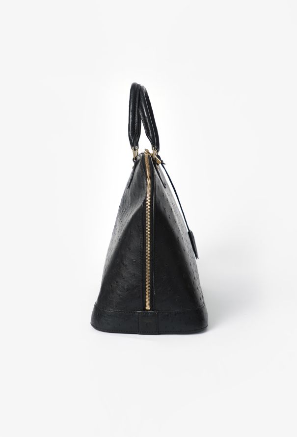 Louis Vuitton Ostrich Alma GM Bag - 3
