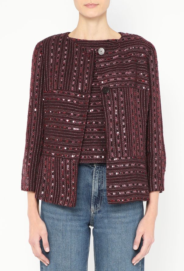 Chanel 2000 Sequin Tweed Jacket & Top - 1