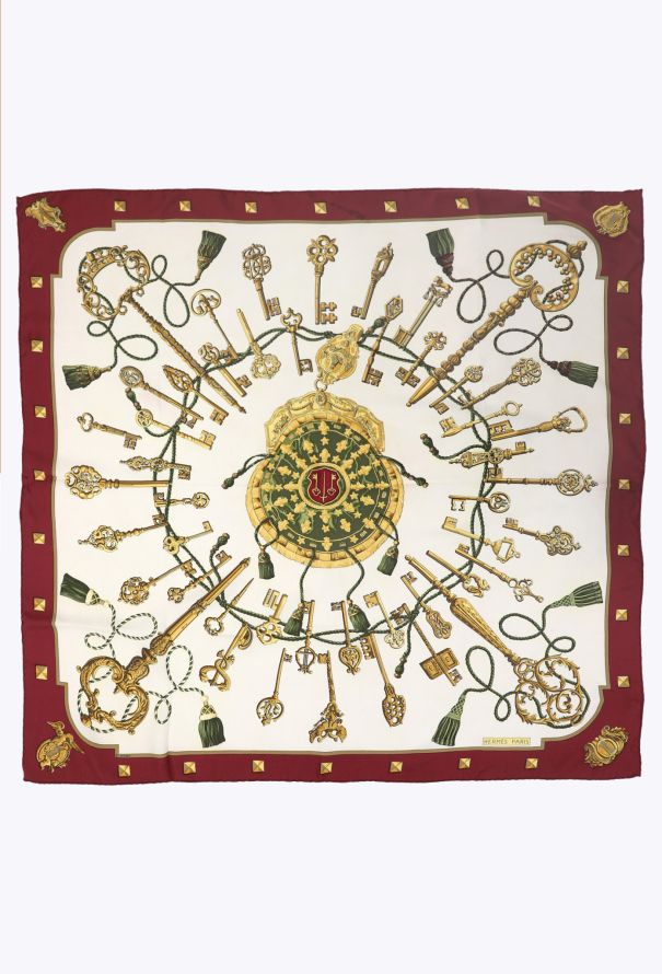 Hermès 2010 'Les Clés' 90cm Silk Carré - 1
