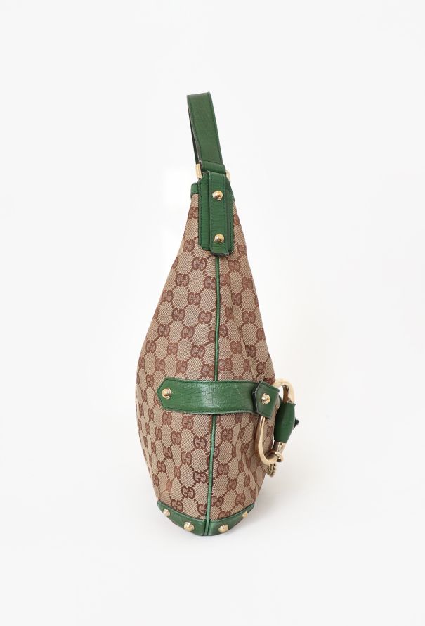 Gucci Monogram Horsebit Shoulder Bag - 4