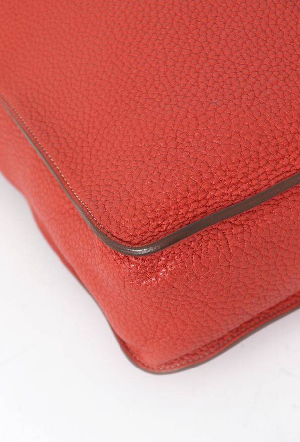 Hermès Orange Clémence Marwari Bag - 10