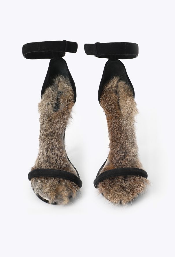 Céline F/W 2010 Rabbit Fur Sandals - 4