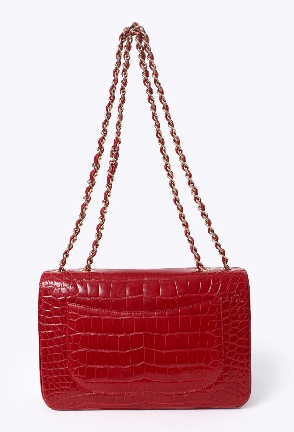 Chanel Jumbo Timeless Bag in Red Alligator – Bespoke Order - 6 Chanel Jumbo Timeless Bag in Red Alligator – Bespoke Order - 6
