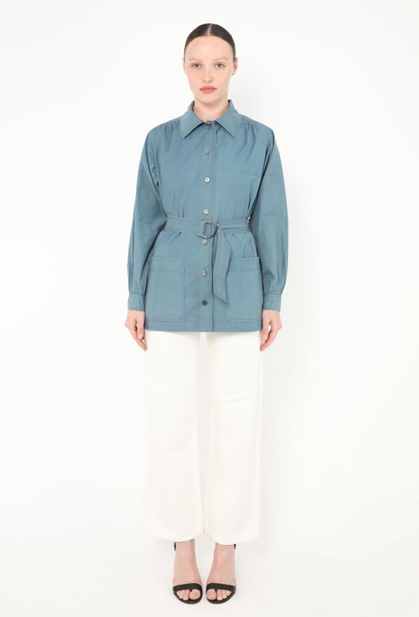 Saint Laurent RARE S/S 1974 Belted Safari Jacket - 3