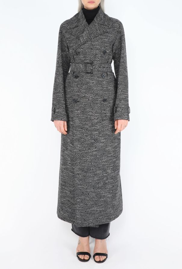 Céline 2018 Tailored Chevron Coat - 3