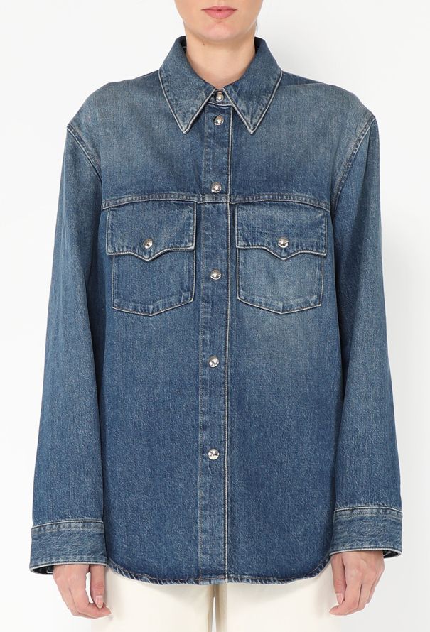 Khaite S/S 2023 The Jinn Denim Overshirt - 1 Khaite S/S 2023 The Jinn Denim Overshirt - 1