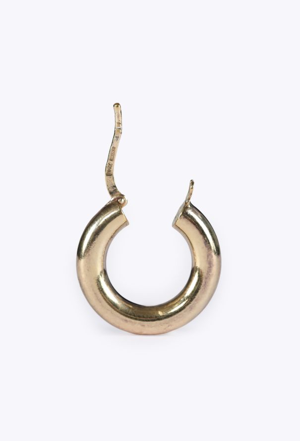 Bottega Veneta Gold-Plated Sterling Silver Mini Hoop Earrings, 2022 - 4