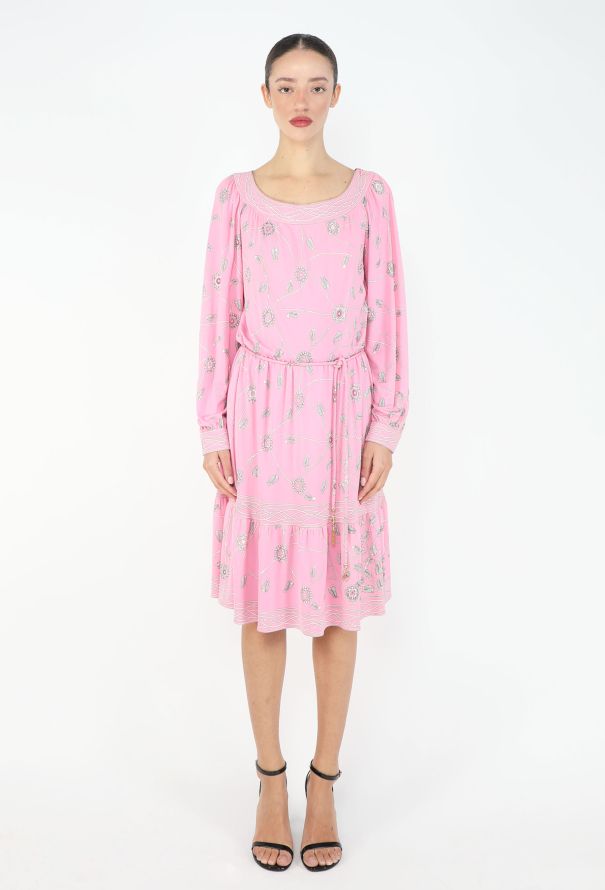 Emilio Pucci '70s Floral Printed Silk Dress - 2