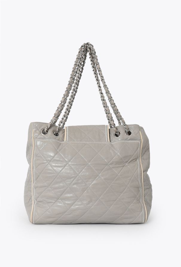 Chanel Grey Small East West Reissue Tote Bag - 4