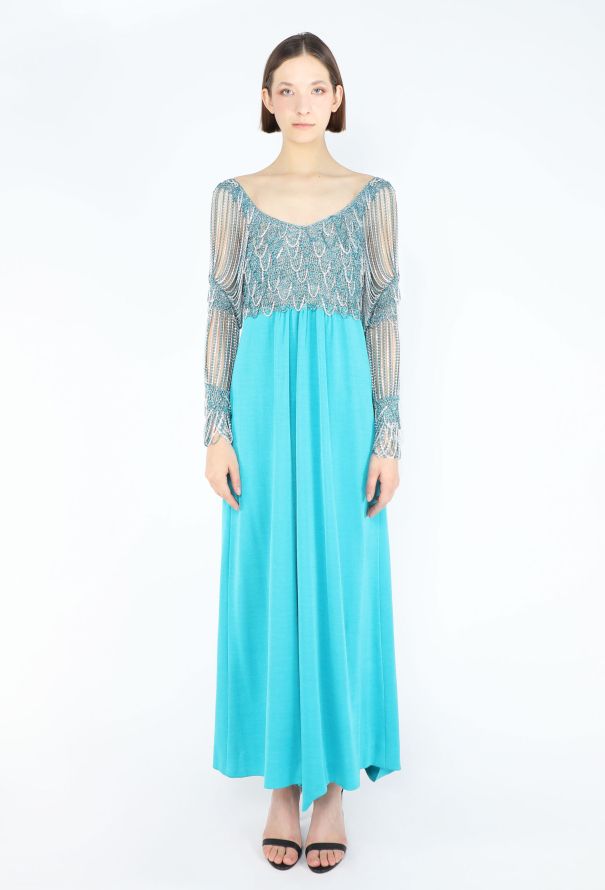 Azzaro COLLECTOR 1971 Chainmail Jersey Gown - 2