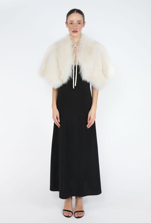Saint Laurent Early 2000s Fox Fur Capelet - 2