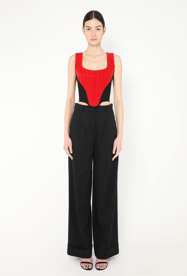 Vivienne Westwood COLLECTOR F/W 1987 'Harris Tweed' Velvet Corset - 3 Vivienne Westwood COLLECTOR F/W 1987 'Harris Tweed' Velvet Corset - 3