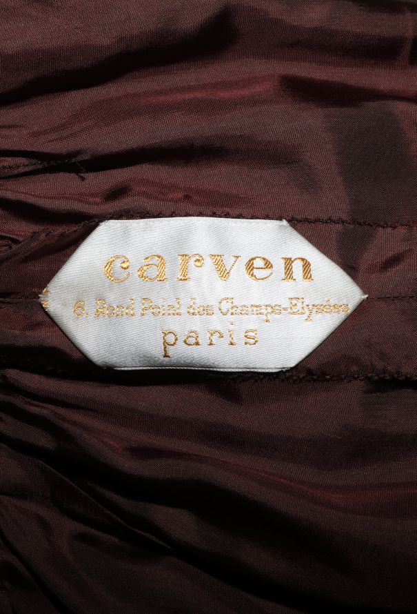 Carven 1960s Haute Couture Grecian Gown - 7