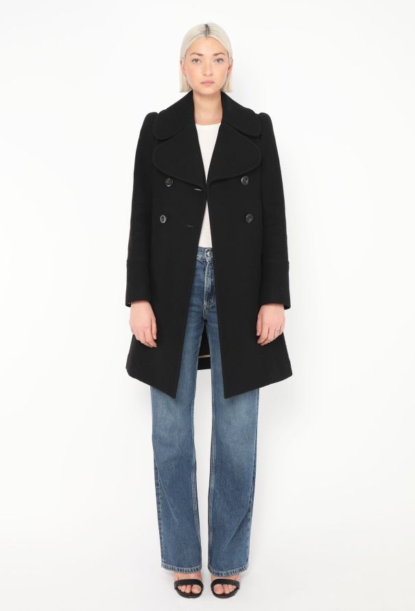 Chloé Tailored A-Line Peacoat - 2