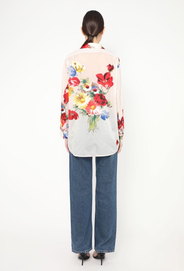Céline Resort 2017 Floral Silk Tunic - 4 Céline Resort 2017 Floral Silk Tunic - 4