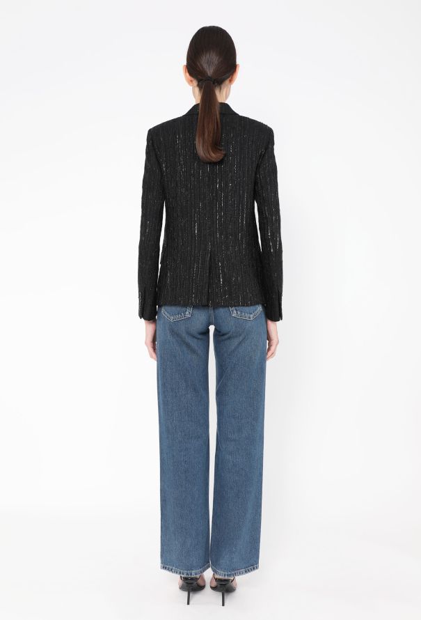 Saint Laurent 2018 Sequin Embroidered Blazer - 6