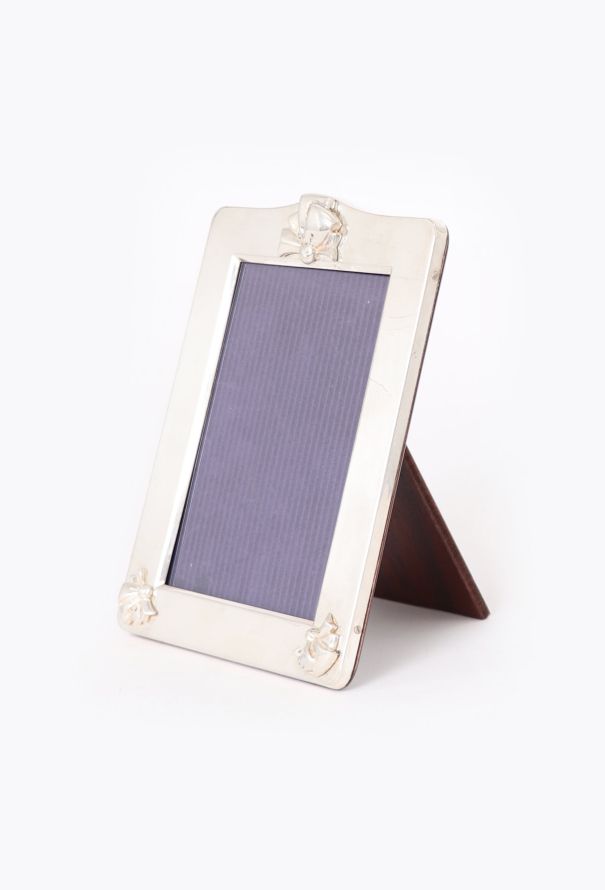 Dior Vintage Sterling Bow Picture Frame - 1