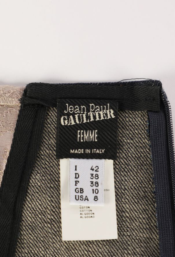 Jean Paul Gaultier Denim Jacquard Shorts, Early 2000s - 5