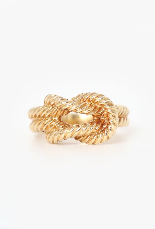 Hermès 18k Yellow Gold Audierne Ring - 1
