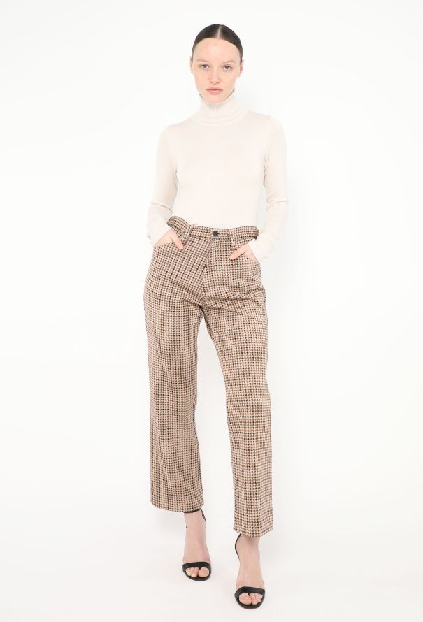 Céline Tailored Houndstooth Trousers - 3 Céline Tailored Houndstooth Trousers - 3