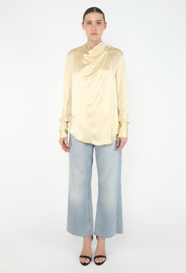 Céline S/S 2013 Charmeuse Lavallière Blouse - 2