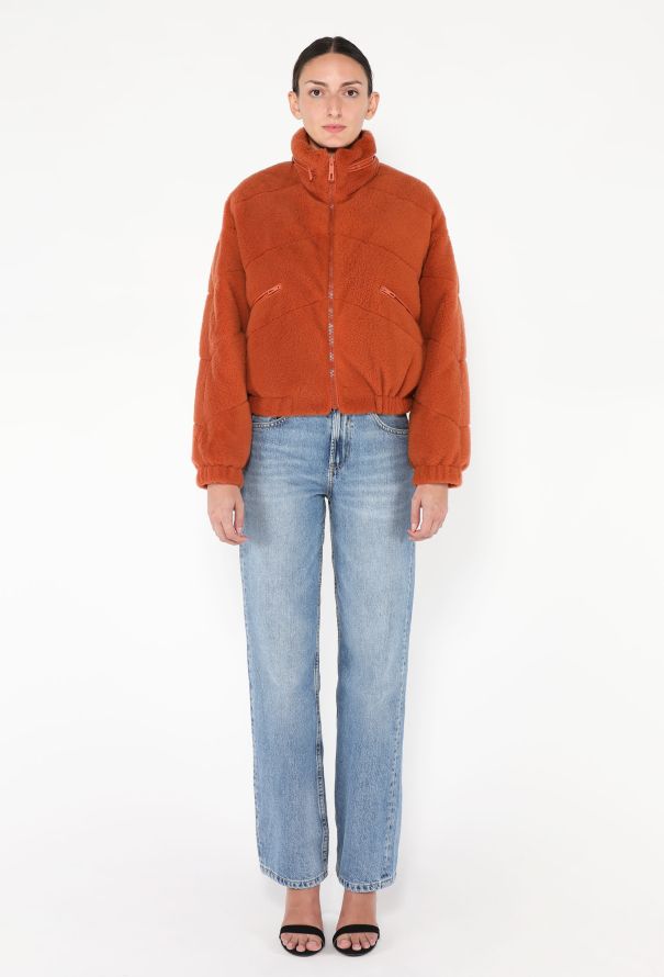 Hermès 2024 Teddy Shearling Bomber Jacket - 3