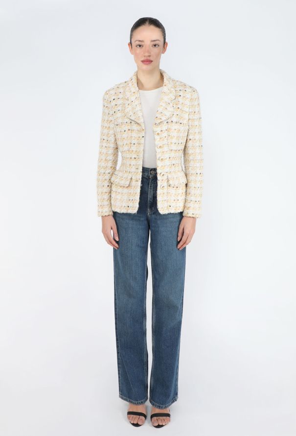 Chanel RARE S/S 1993 Tweed Hourglass Jacket - 4