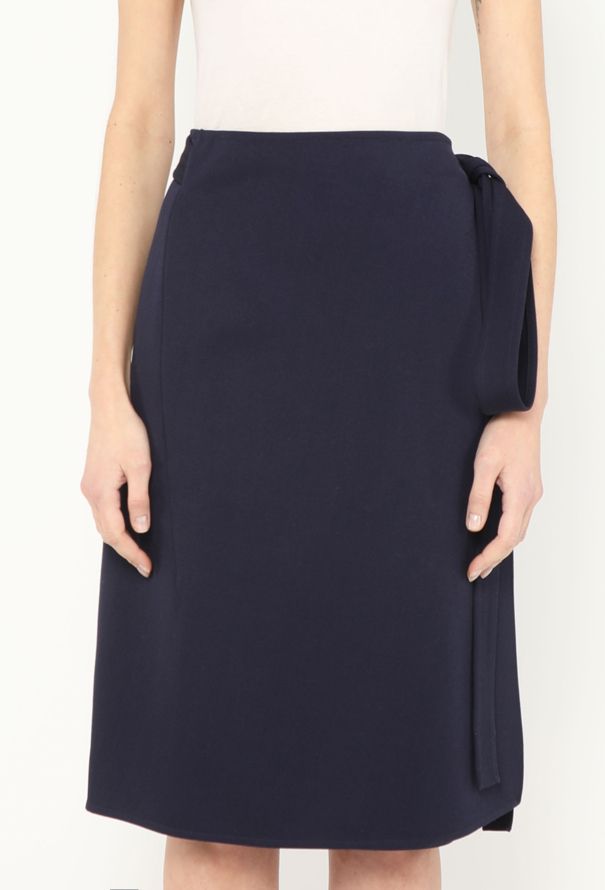 Céline F/W 2014 Belted Twill Wrap Skirt - 3 Céline F/W 2014 Belted Twill Wrap Skirt - 3