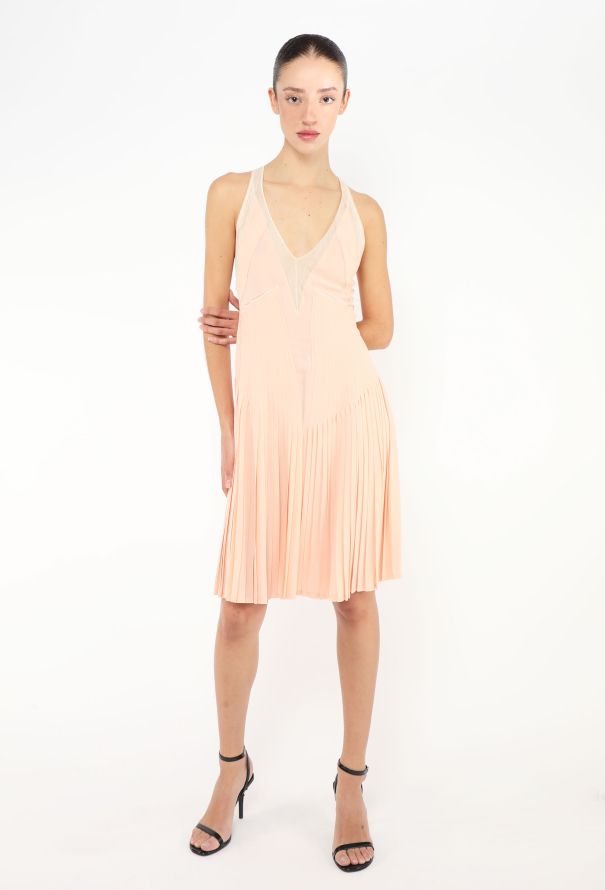 Balenciaga S/S 2004 Pleated Mesh Dress - 4