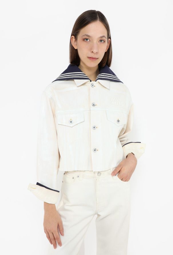 Miu Miu 2025 x Catherine Martin Upcycled Sailor Jacket - 1