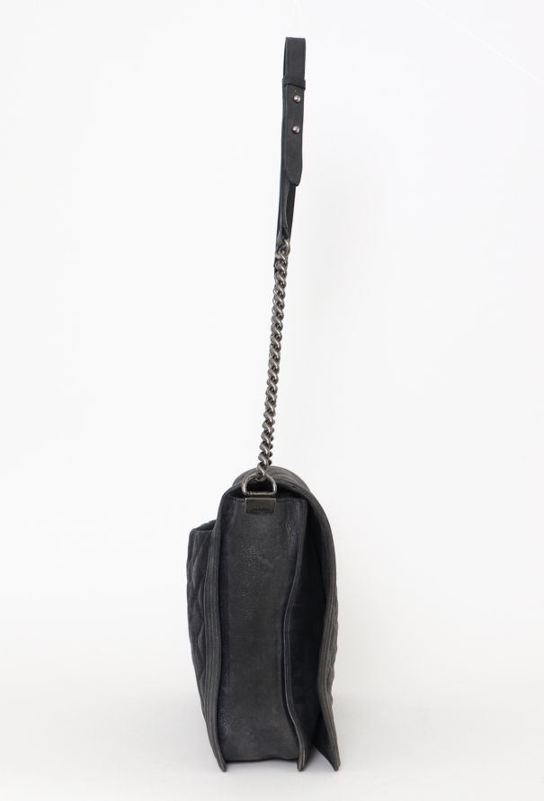 Chanel Navy Maxi Boy Bag - 4