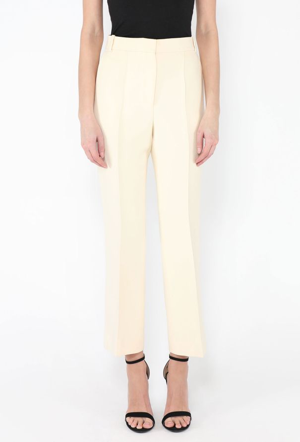 Céline Cropped Wool Twill Trousers - 3