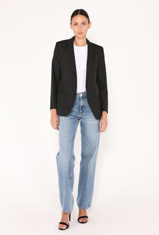 Céline S/S 2021 Tailored Pinstripe Blazer - 5