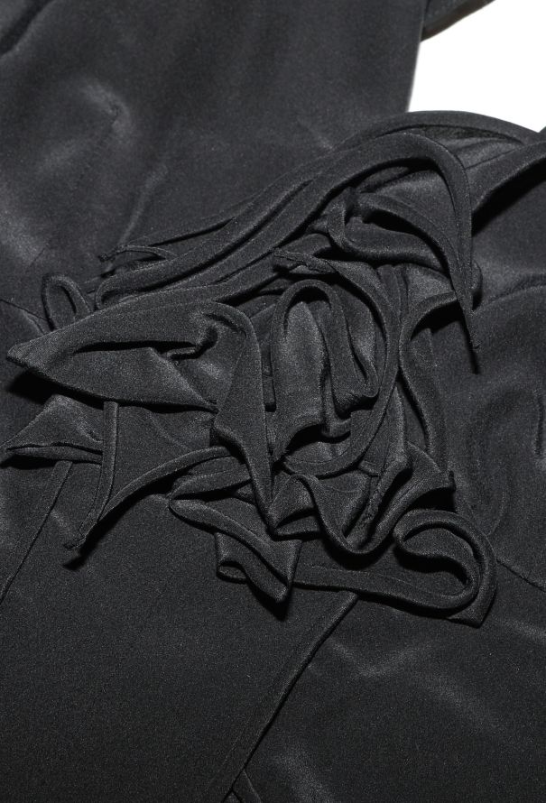 Saint Laurent Tom Ford S/S 2003 Floral Ruffled Blouse - 6