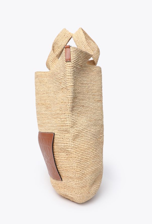 Loewe Paula's Ibiza Slit Raffia Tote Bag - 4