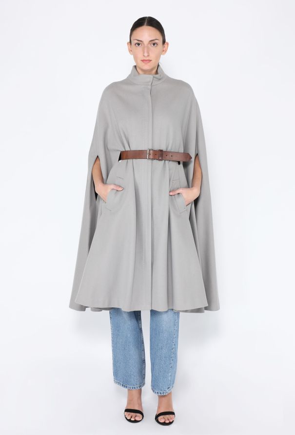 Alexander McQueen 2012 Belted Cape Coat - 1