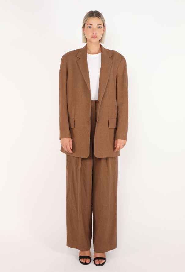 The Row Stonna Felted Cashmere Suit, 2022 - 2