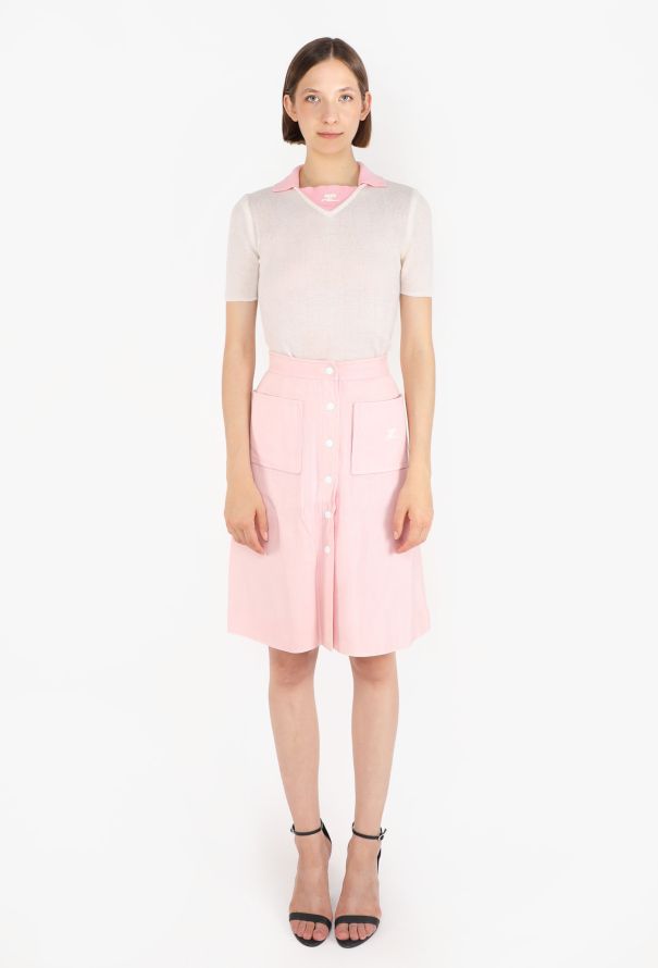 Courrèges Bicolor Mod Skirt Ensemble, 1960s - 2
