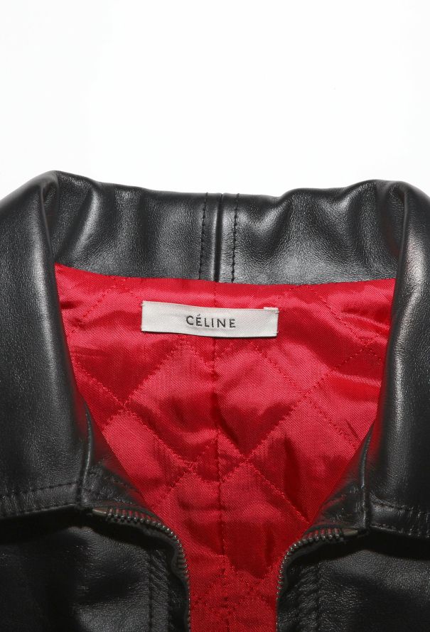 Céline COLLECTOR Pre-Fall 2018 Leather Moto Coat - 8