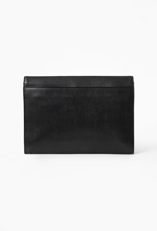 Saint Laurent Vintage Couture Saffiano Leather Pochette - 4