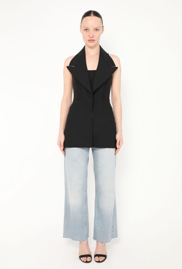 Maison Margiela 2008 Deconstructed Open-Back Vest - 4